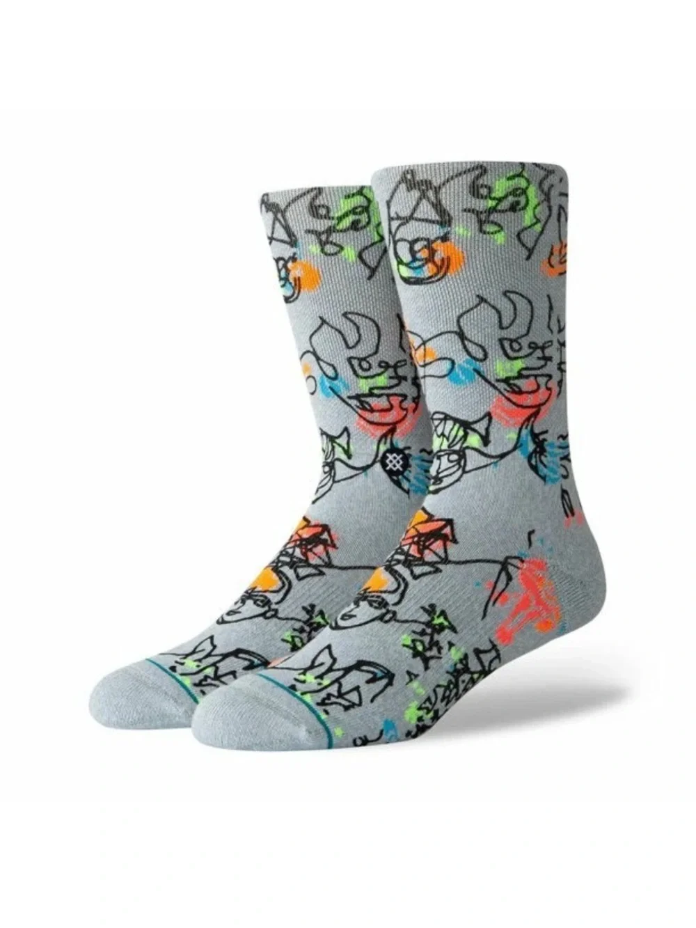 Stance YOUTH x Gregory Siff (2 Pack) Electric Slide Quarter Height Socks Sz L